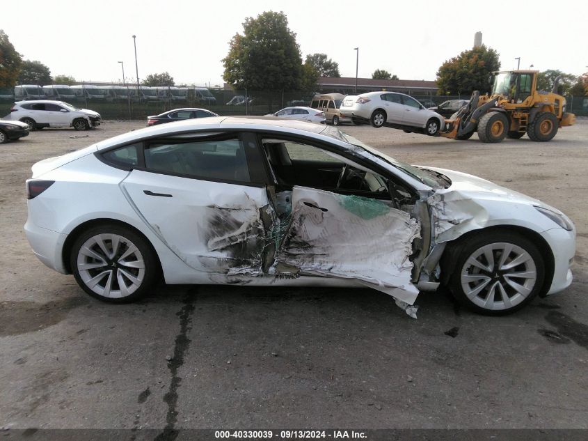 2022 Tesla Model 3 VIN: 5YJ3E1EA2NF286884 Lot: 40330039