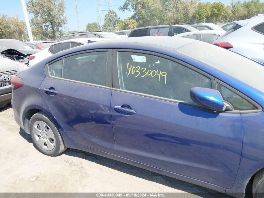 2018 Kia Forte Lx VIN: 3KPFL4A71JE182997 Lot: 40330049