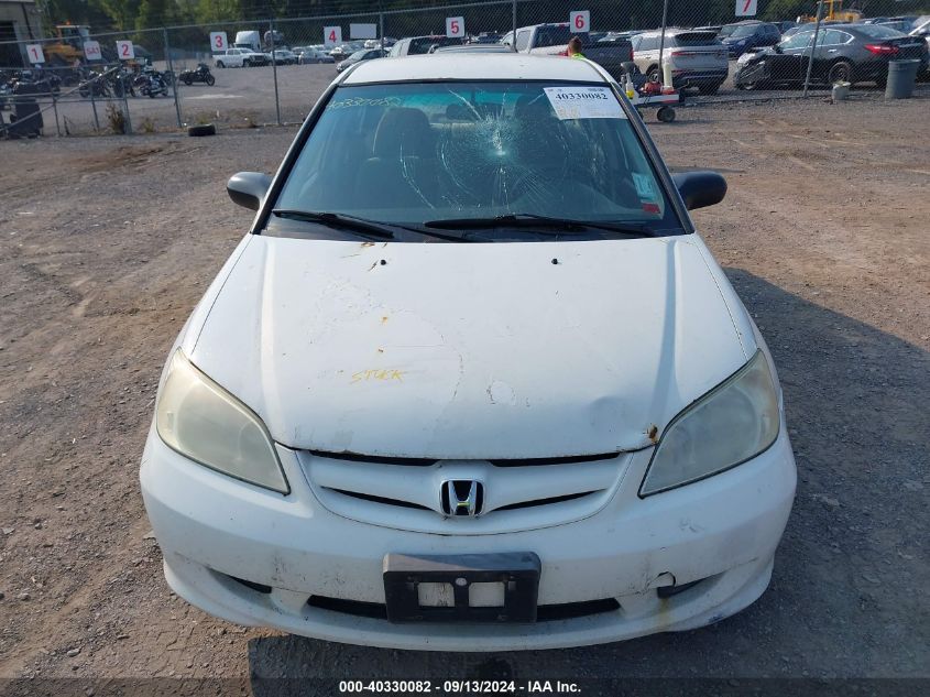 2004 Honda Civic Dx VIN: 2HGES16454H642006 Lot: 40330082