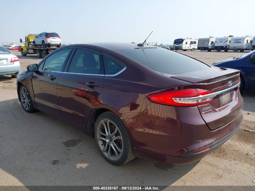 VIN 3FA6P0G79HR350236 2017 Ford Fusion, S no.3