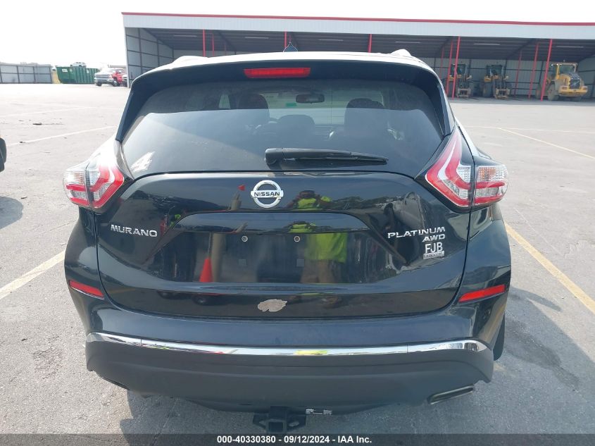 2015 Nissan Murano S/Sl/Sv/Platinum VIN: 5N1AZ2MH9FN271863 Lot: 40330380