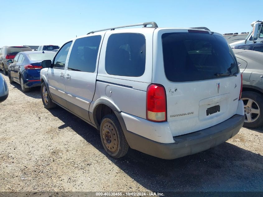 2005 Pontiac Montana Sv6 Fwd VIN: 1GMDV33L95D182920 Lot: 40330455