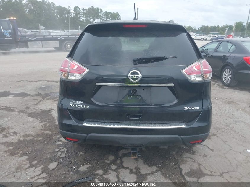 2016 Nissan Rogue S/Sl/Sv VIN: KNMAT2MV9GP616293 Lot: 40330460