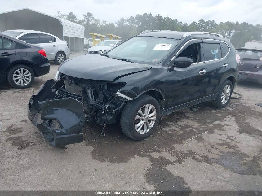 VIN KNMAT2MV9GP616293 2016 Nissan Rogue, S/Sl/Sv no.2