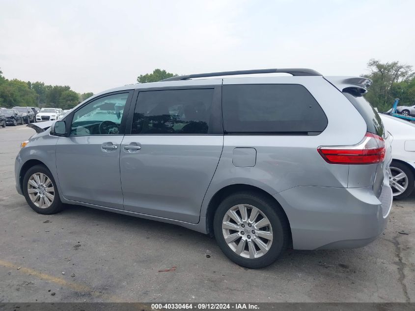 2015 Toyota Sienna Le 7 Passenger VIN: 5TDJK3DC2FS102846 Lot: 40330464