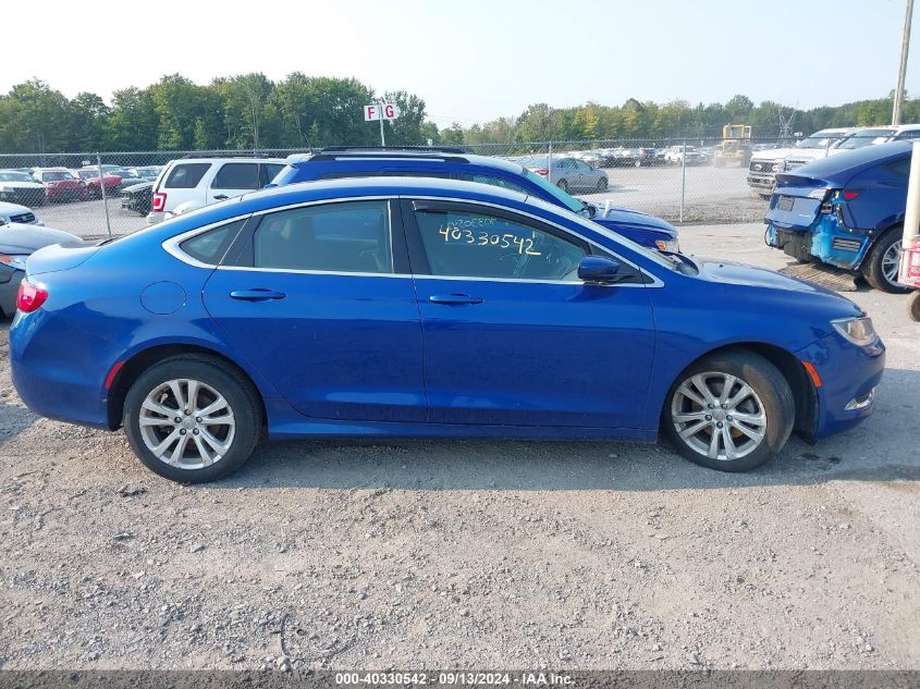 2015 Chrysler 200 Limited VIN: 1C3CCCAB0FN608347 Lot: 40330542