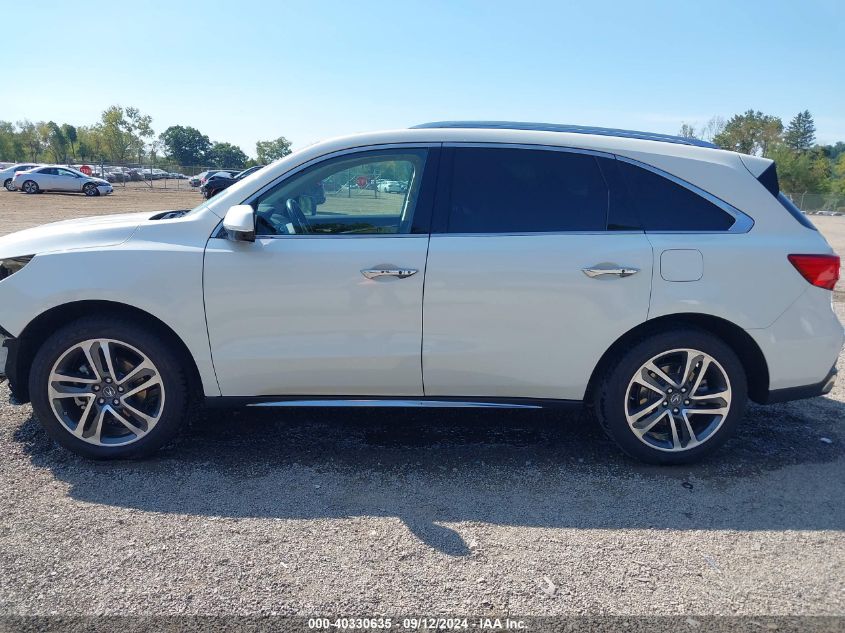 2017 Acura Mdx Advance Package VIN: 5FRYD3H86HB009624 Lot: 40330635