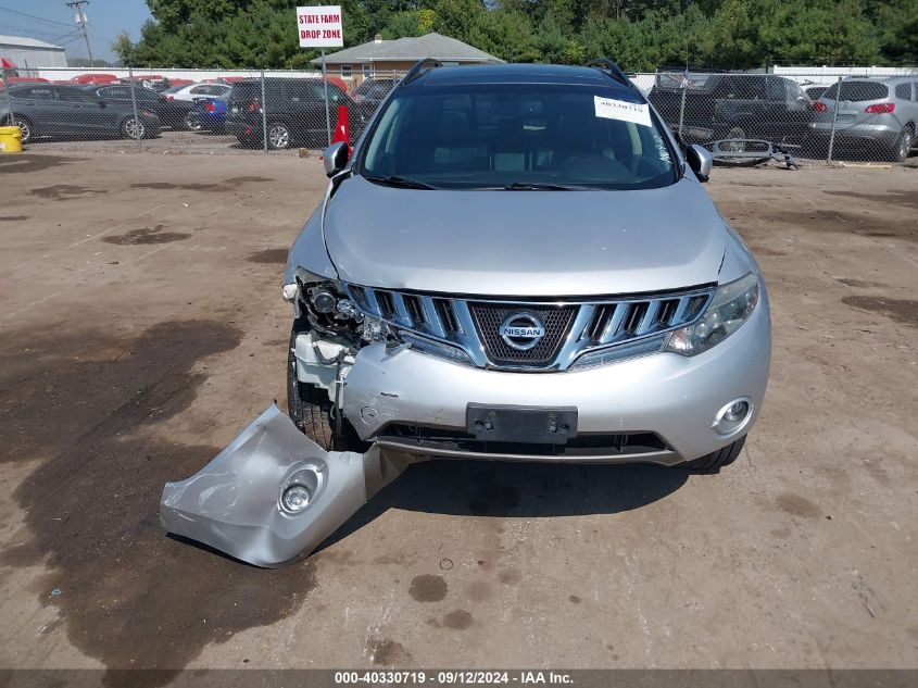 2010 Nissan Murano Sl VIN: JN8AZ1MW0AW119667 Lot: 40330719