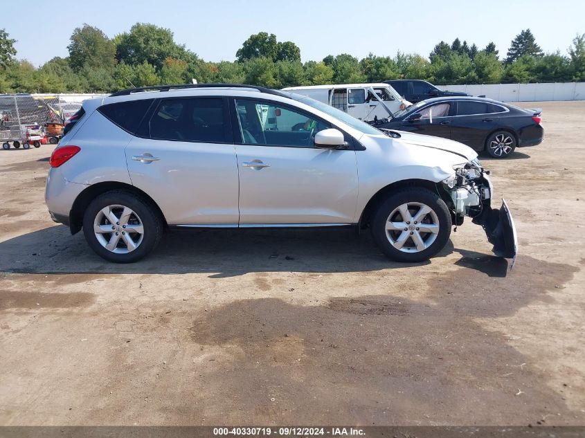 2010 Nissan Murano Sl VIN: JN8AZ1MW0AW119667 Lot: 40330719