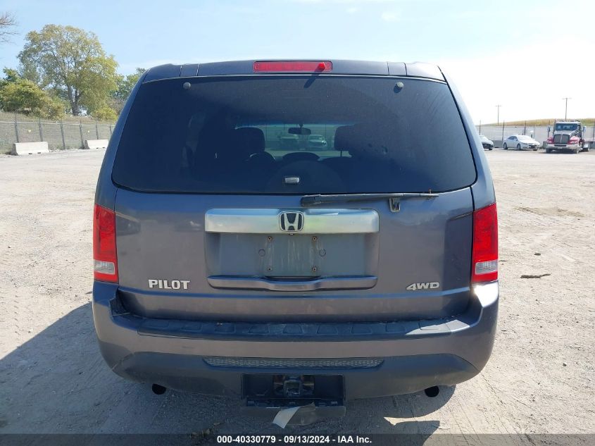 2015 Honda Pilot Lx VIN: 5FNYF4H21FB076707 Lot: 40330779