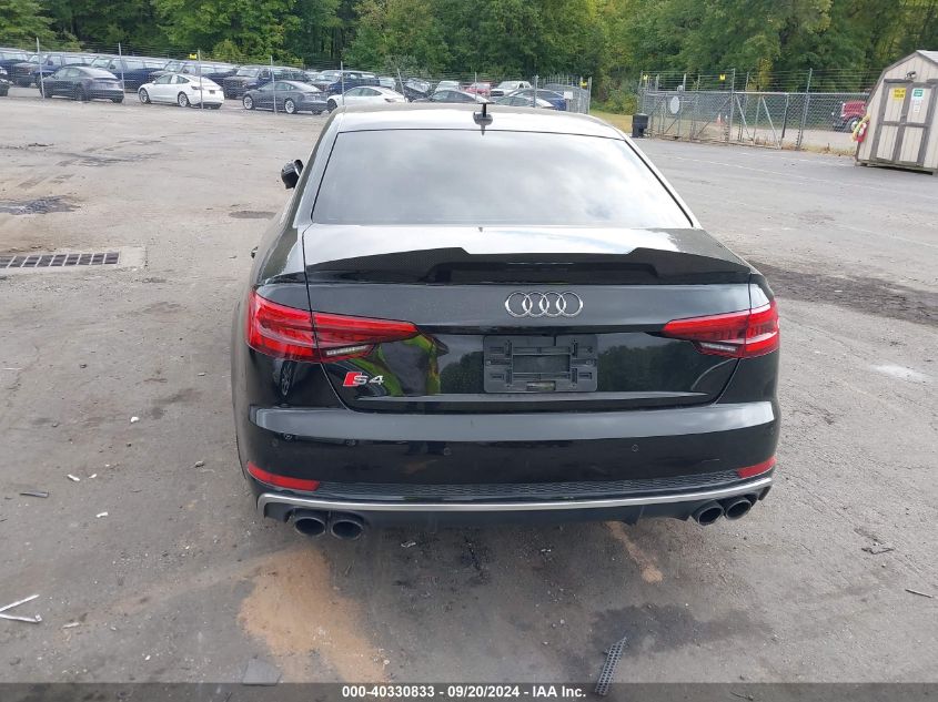 2018 Audi S4 3.0T Premium Plus VIN: WAUB4AF48JA001273 Lot: 40330833