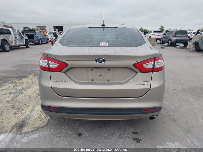 2015 Ford Fusion Se Hybrid VIN: 3FA6P0LUXFR304651 Lot: 40330923