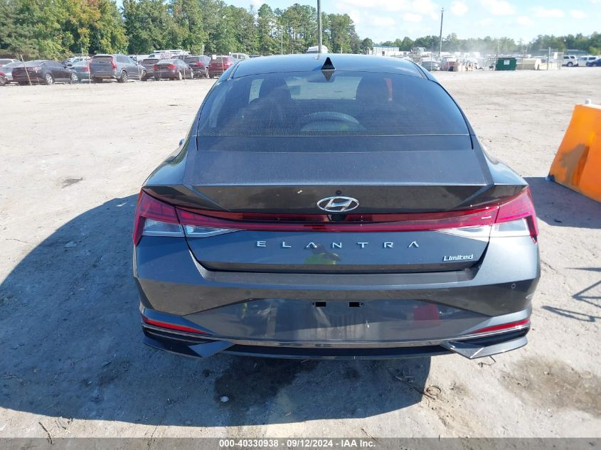 2021 Hyundai Elantra Limited VIN: 5NPLP4AG5MH016182 Lot: 40330938