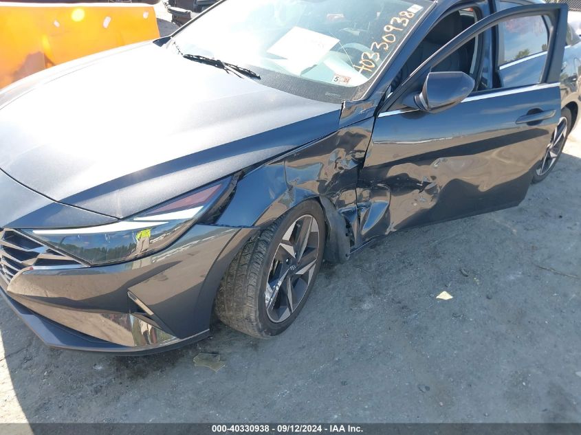 2021 Hyundai Elantra Limited VIN: 5NPLP4AG5MH016182 Lot: 40330938