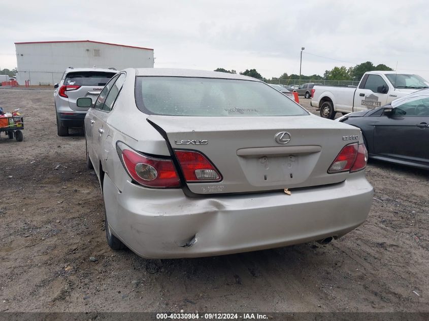 2004 Lexus Es 330 330 VIN: JTHBA30G045016730 Lot: 40330984