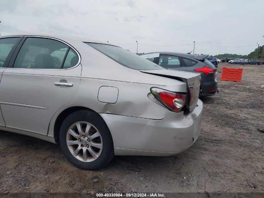 2004 Lexus Es 330 330 VIN: JTHBA30G045016730 Lot: 40330984