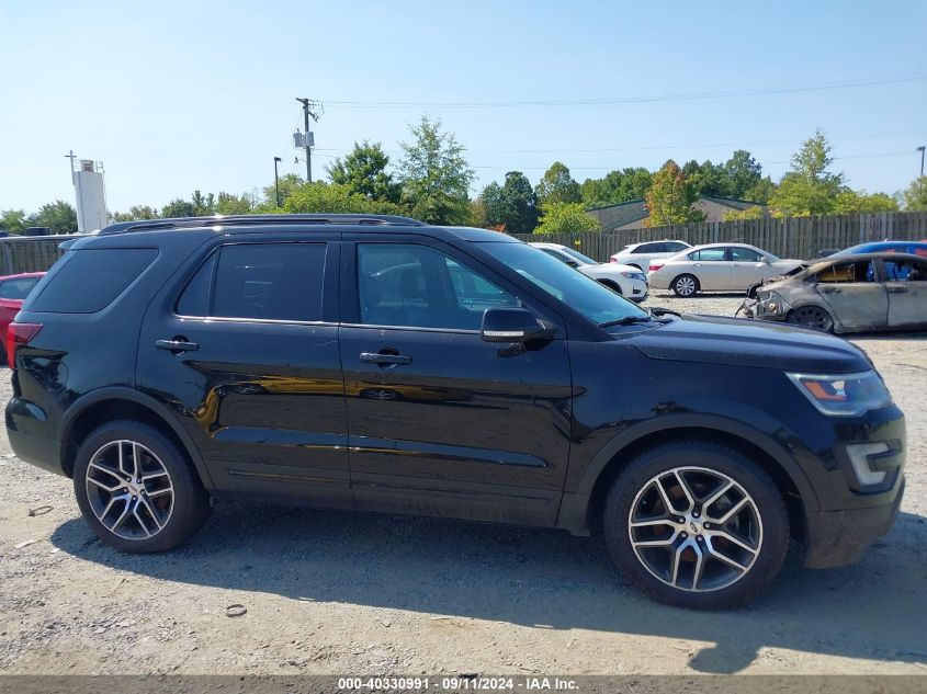 2017 Ford Explorer Sport VIN: 1FM5K8GT0HGA08323 Lot: 40330991