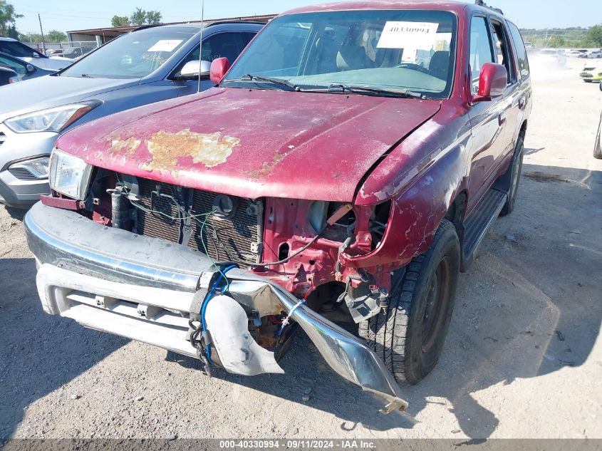 2001 Toyota 4Runner Sr5 V6 VIN: JT3GN86R210186389 Lot: 40330994