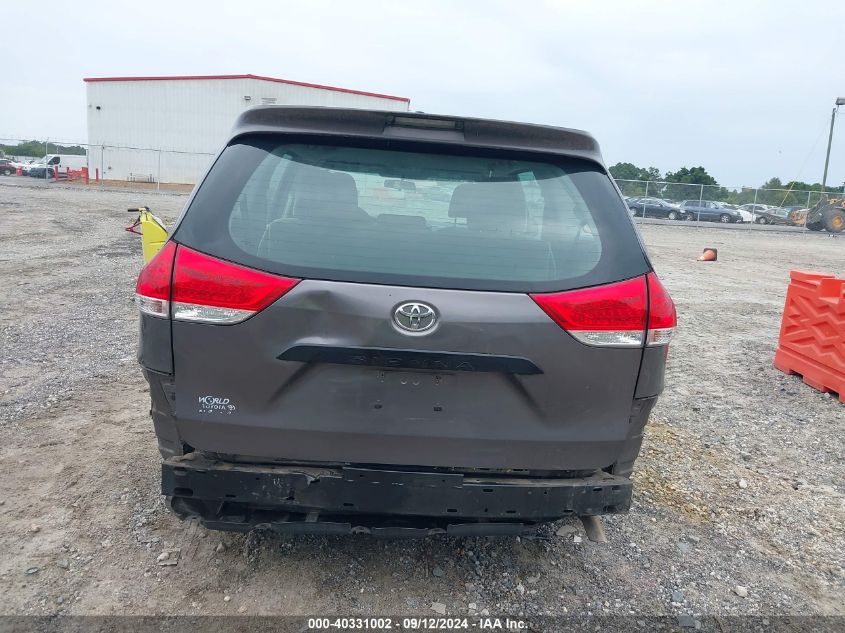 2012 Toyota Sienna Base V6 7 Passenger VIN: 5TDZK3DC5CS194033 Lot: 40331002