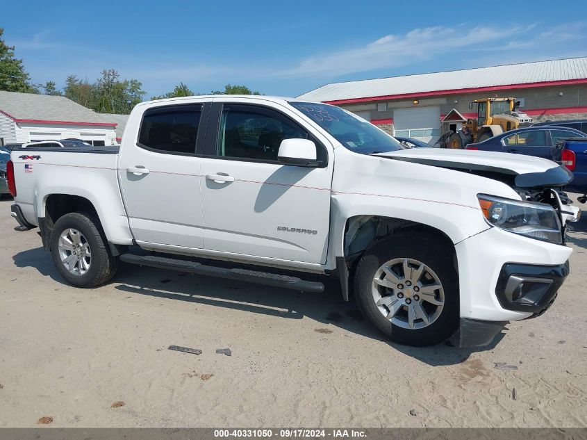 2021 Chevrolet Colorado 4Wd Short Box Lt VIN: 1GCGTCEN8M1107227 Lot: 40331050