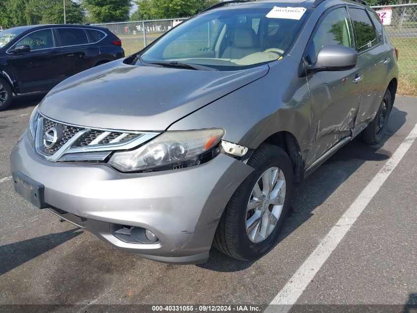 2011 Nissan Murano S/Sl/Le VIN: JN8AZ1MW8BW152692 Lot: 40331055