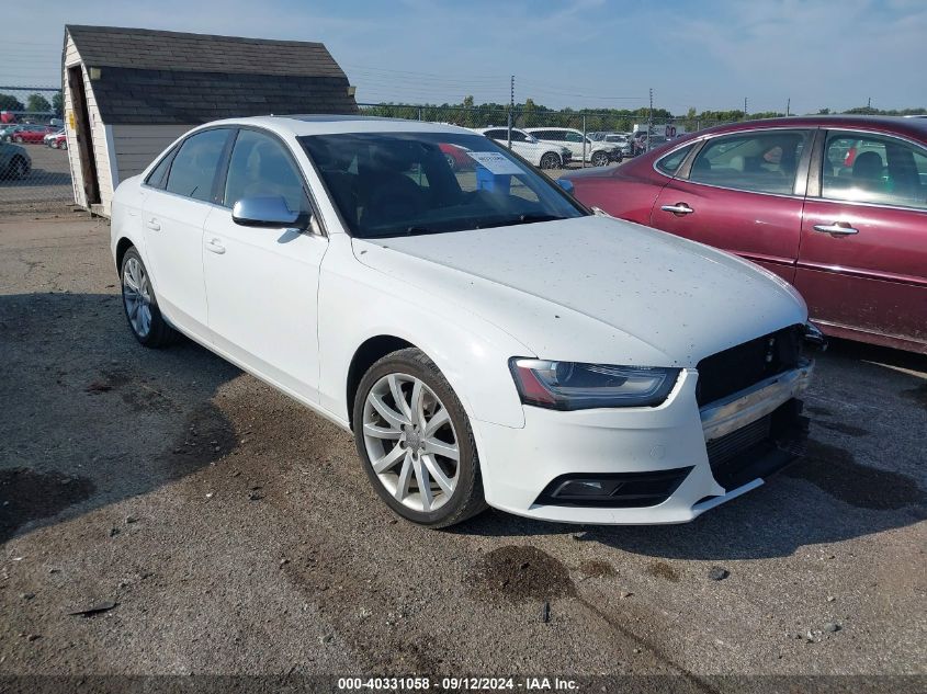 2013 AUDI A4 2.0T PREMIUM - WAUBFAFL0DN049199