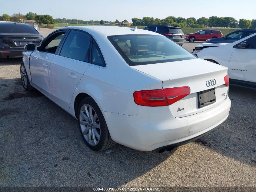 2013 AUDI A4 2.0T PREMIUM - WAUBFAFL0DN049199