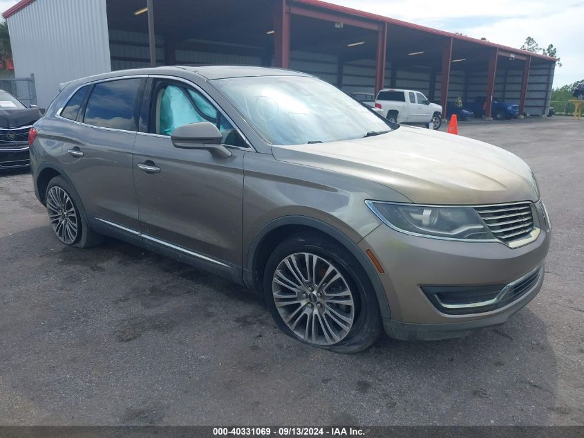 VIN 2LMTJ6LR0GBL46081 2016 LINCOLN MKX no.1