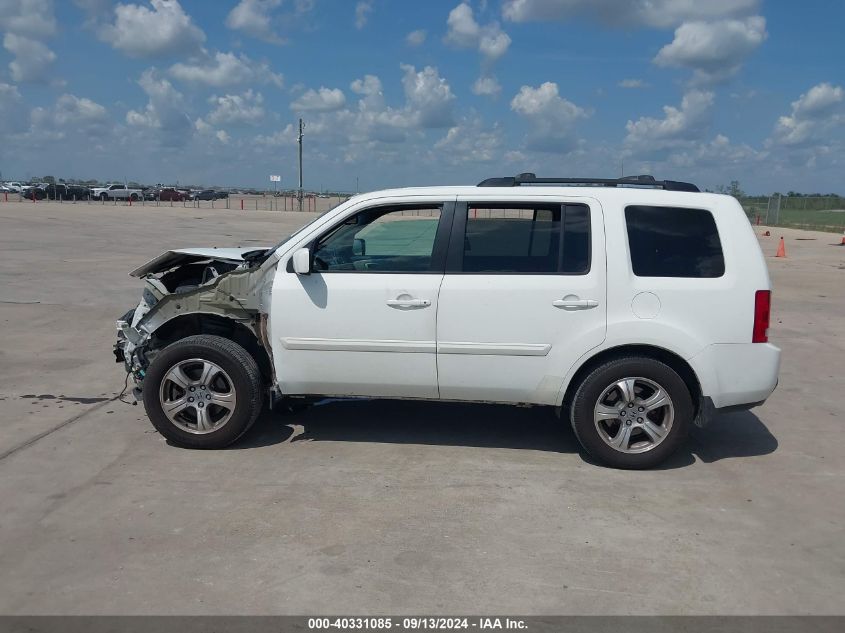 2014 Honda Pilot Ex-L VIN: 5FNYF4H56EB028063 Lot: 40331085