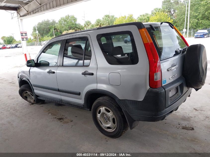 2003 Honda Cr-V Lx VIN: SHSRD78473U142730 Lot: 40331114