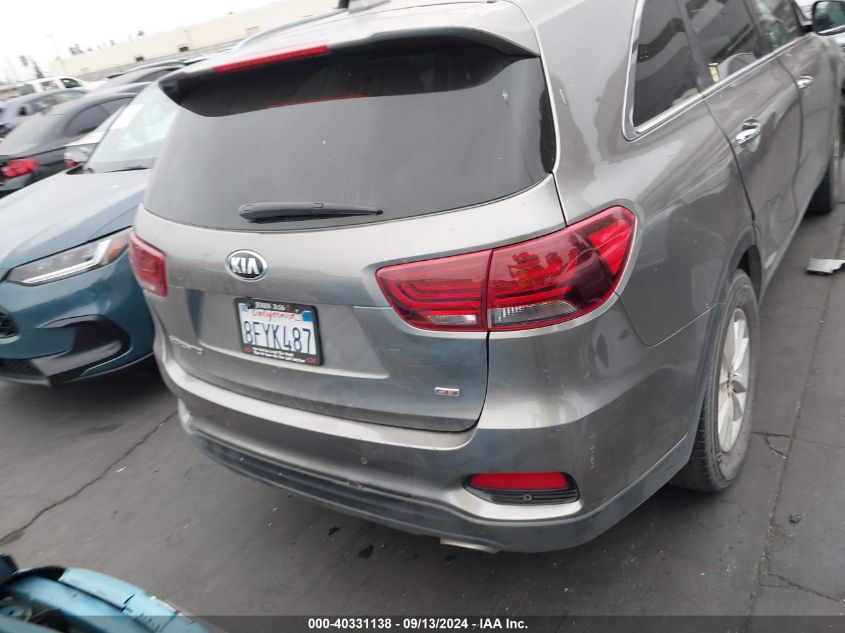 2019 Kia Sorento L/Lx VIN: 5XYPG4A38KG448560 Lot: 40331138