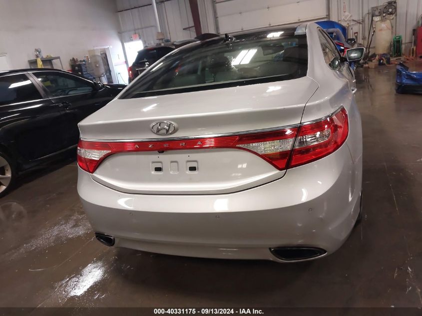 2012 Hyundai Azera Gls/Limited VIN: KMHFH4JG4CA188196 Lot: 40331175