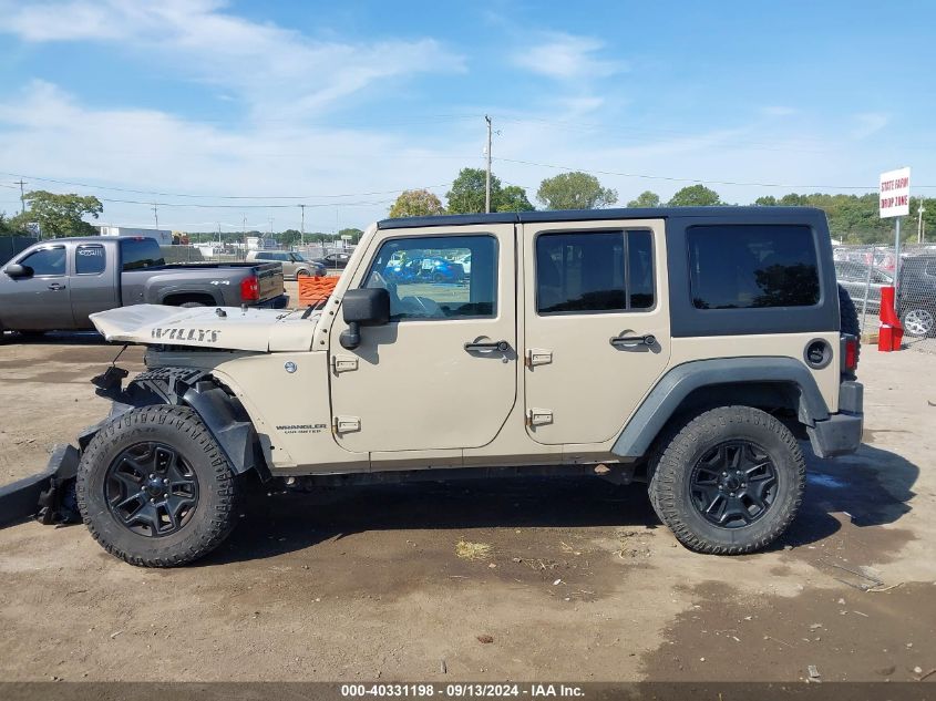 2016 Jeep Wrangler Unlimited Sport VIN: 1C4BJWDG6GL296876 Lot: 40331198