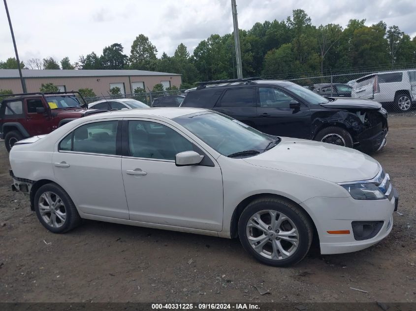 2012 Ford Fusion Se VIN: 3FAHP0HA9CR304577 Lot: 40331225