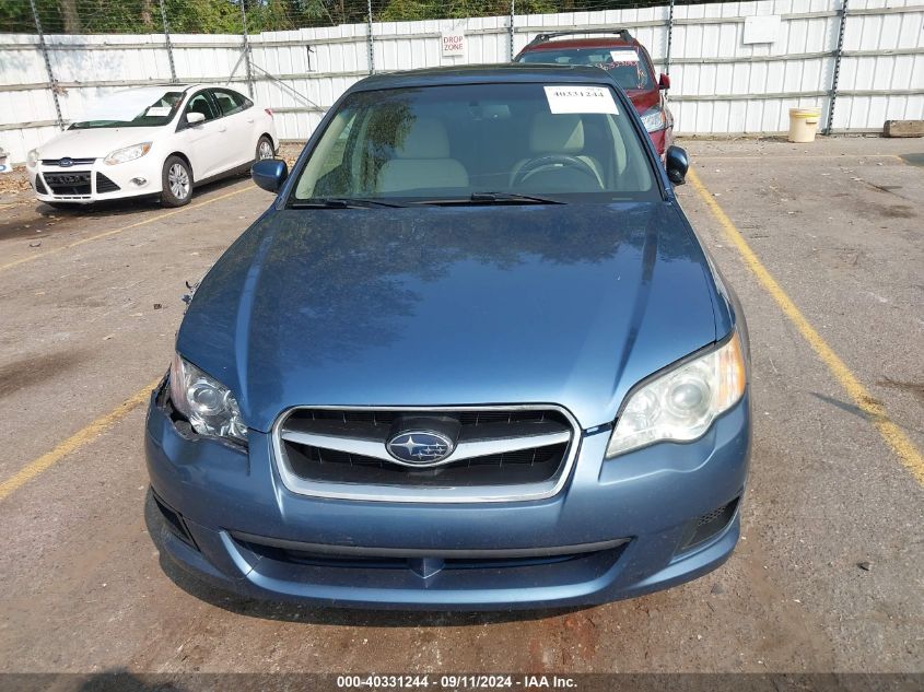 2009 Subaru Legacy 2.5I VIN: 4S3BL616597227369 Lot: 40331244