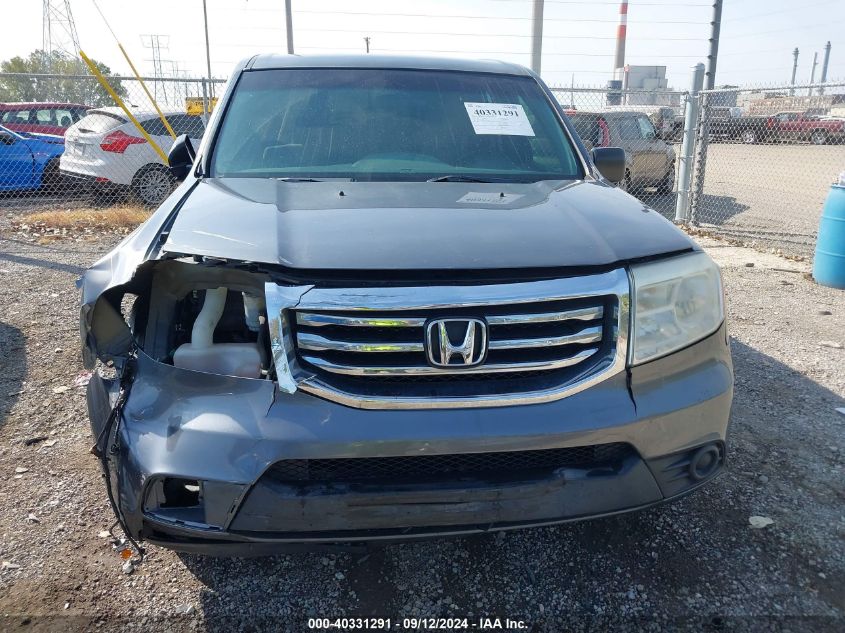 2013 Honda Pilot Lx VIN: 5FNYF4H29DB073034 Lot: 40331291