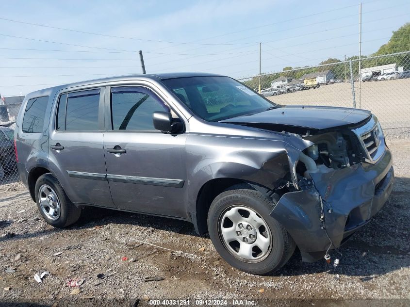 2013 Honda Pilot Lx VIN: 5FNYF4H29DB073034 Lot: 40331291