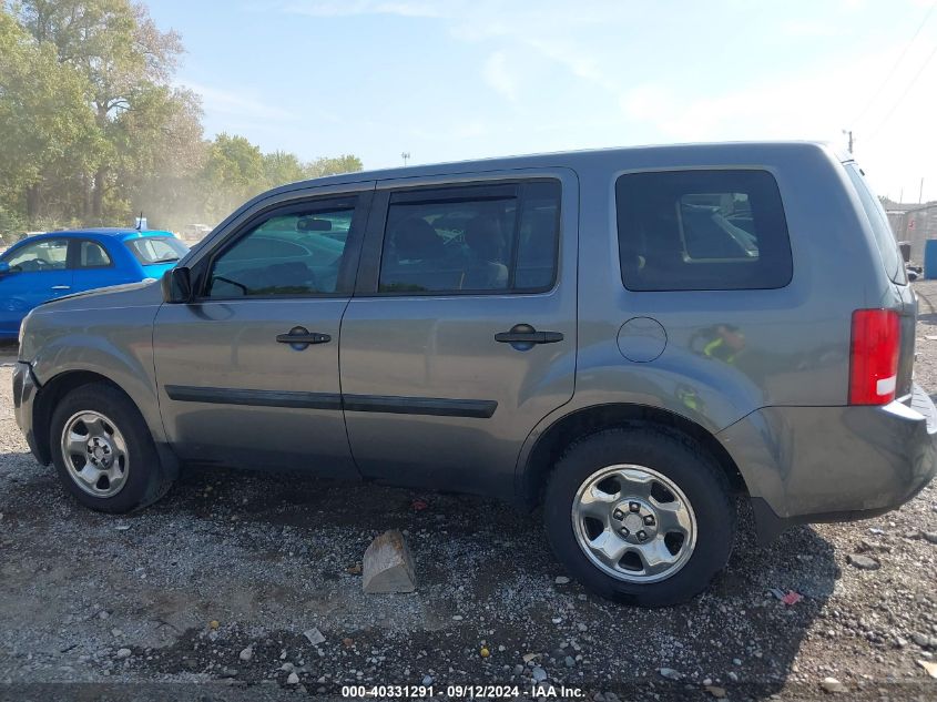 2013 Honda Pilot Lx VIN: 5FNYF4H29DB073034 Lot: 40331291