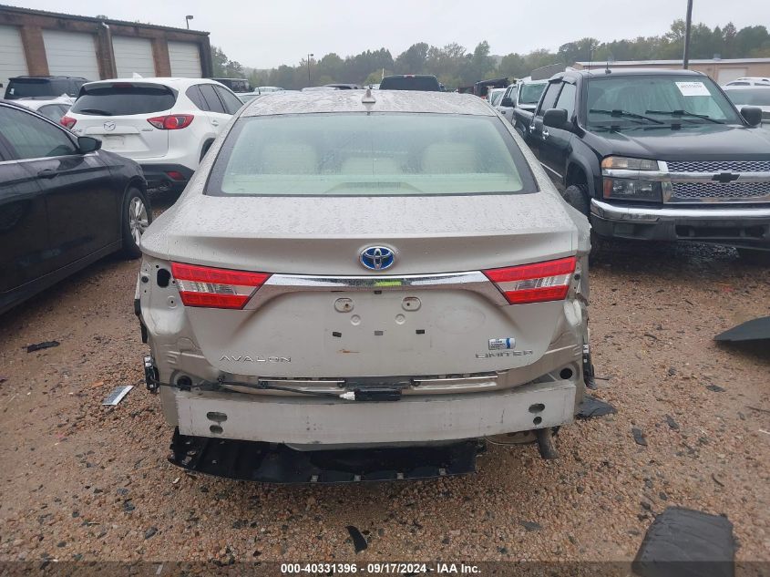 2013 Toyota Avalon Hybrid Limited VIN: 4T1BD1EB7DU005980 Lot: 40331396