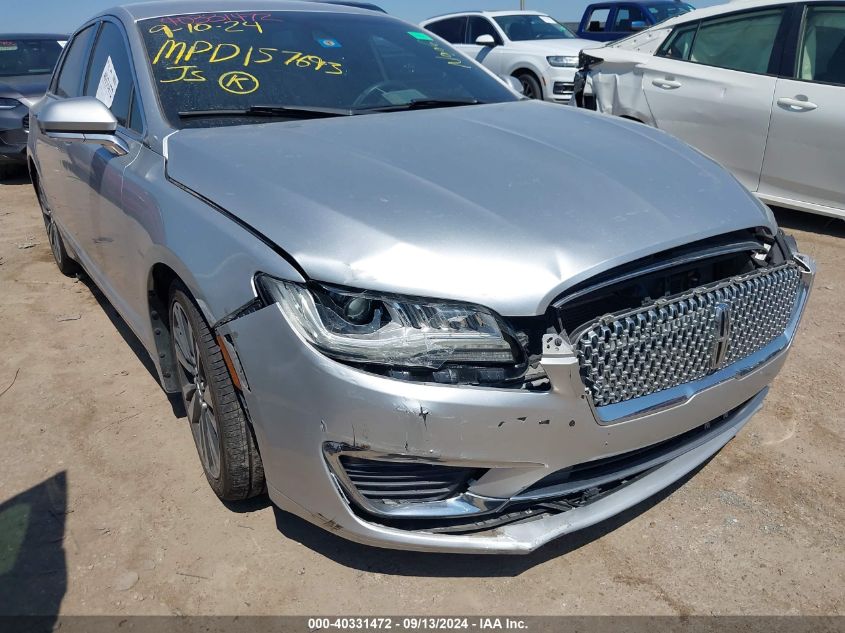 2017 Lincoln Mkz Reserve VIN: 3LN6L5E99HR646277 Lot: 40331472