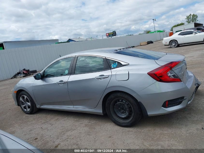 2019 Honda Civic Lx VIN: 19XFC2F6XKE023997 Lot: 40331541