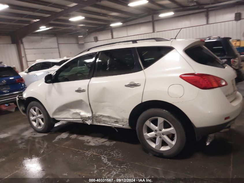 2009 Nissan Murano Sl VIN: JN8AZ18U59W009749 Lot: 40331567