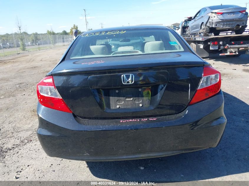 2012 Honda Civic Lx VIN: 2HGFB2F51CH328063 Lot: 40331624