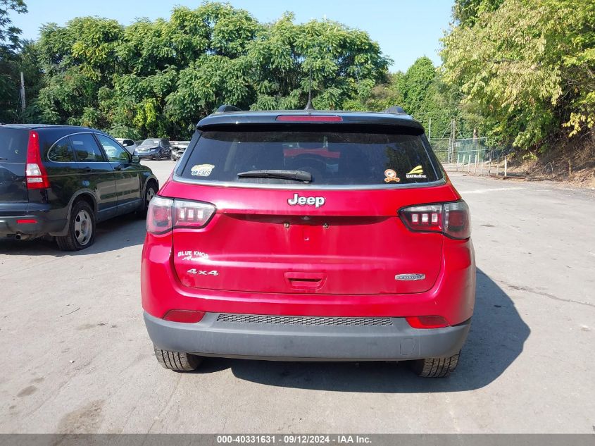 2018 Jeep Compass Latitude 4X4 VIN: 3C4NJDBB2JT114725 Lot: 40331631