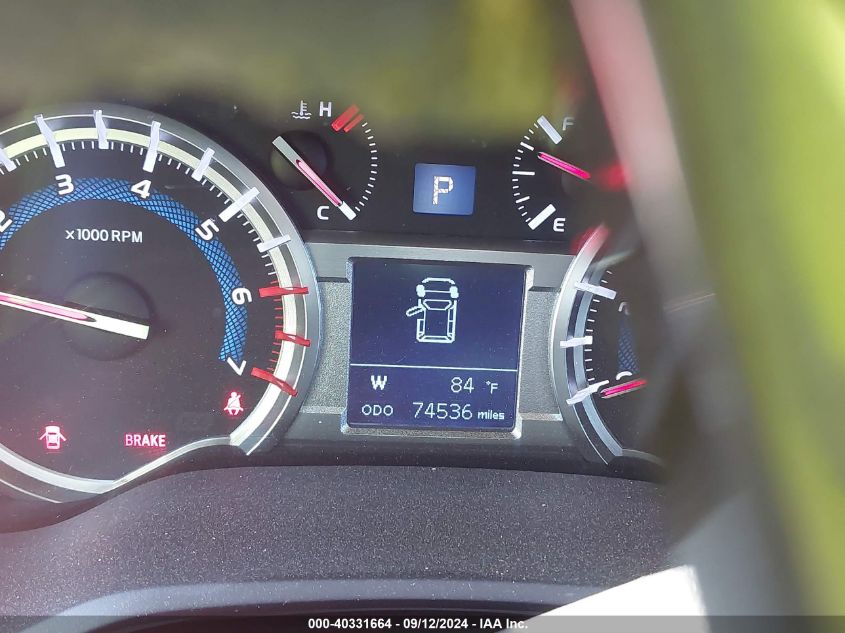 2019 TOYOTA 4RUNNER TRD OFF ROAD PREMIUM - JTEBU5JR7K5612138