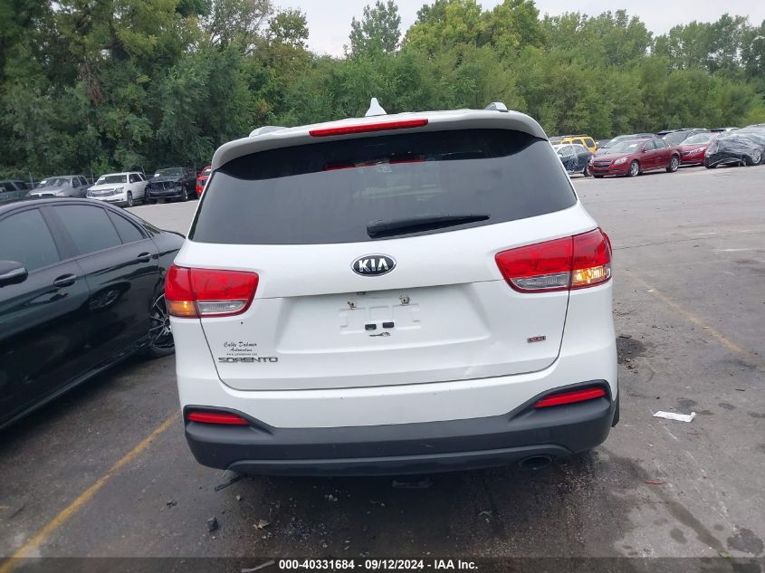 2016 Kia Sorento 2.4L Lx VIN: 5XYPG4A37GG031700 Lot: 40331684