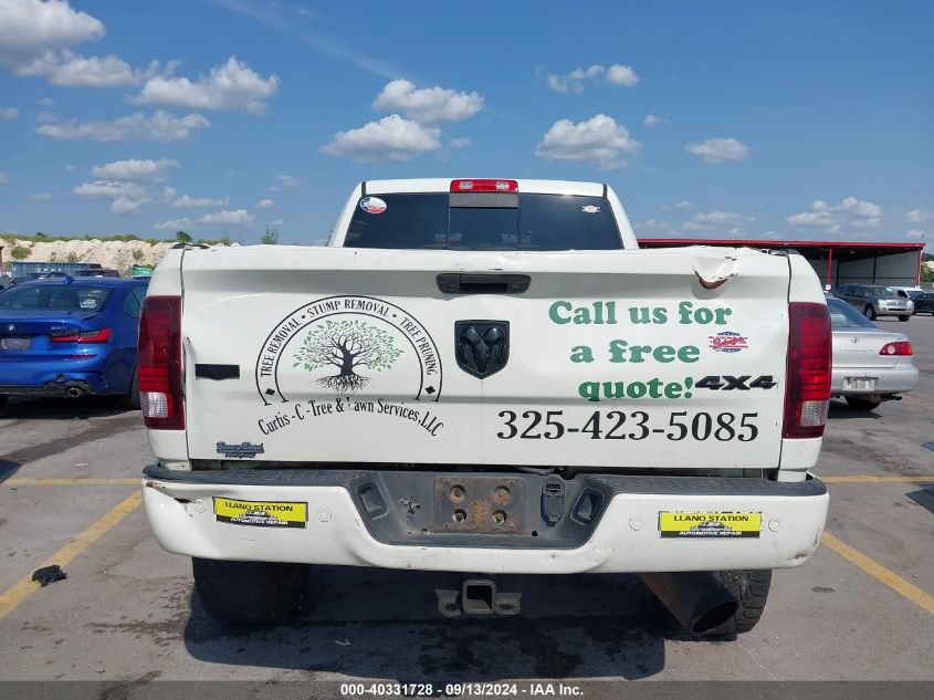 2017 Ram 2500 Laramie Mega Cab 4X4 6'4 Box VIN: 3C6UR5NL0HG693867 Lot: 40331728