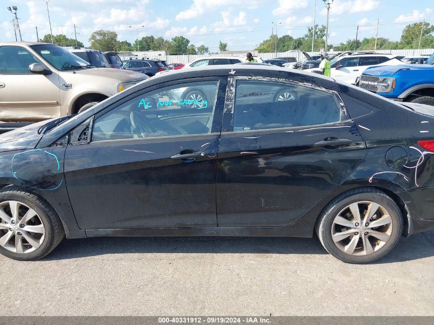 2012 Hyundai Accent Gls VIN: KMHCU4AE1CU263450 Lot: 40331912