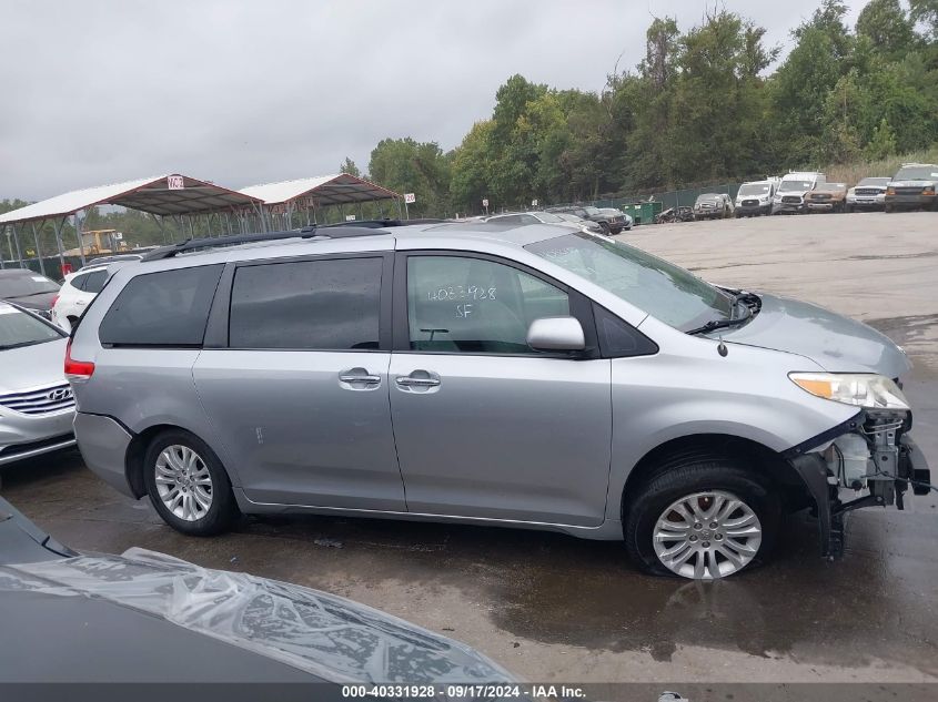 2013 Toyota Sienna Xle V6 8 Passenger VIN: 5TDYK3DC7DS319627 Lot: 40331928