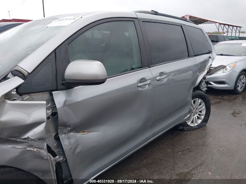 5TDYK3DC7DS319627 2013 Toyota Sienna Xle V6 8 Passenger